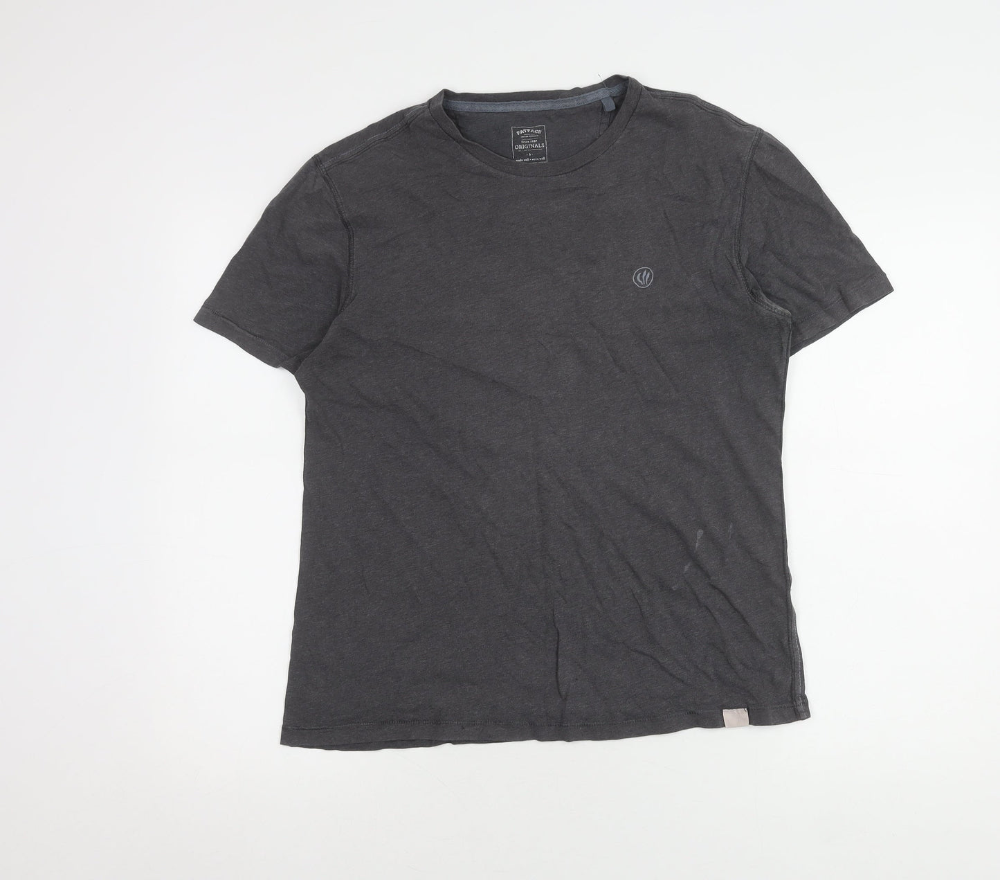 FatFace Men's Grey Cotton T-Shirt S, Casual Short Sleeve