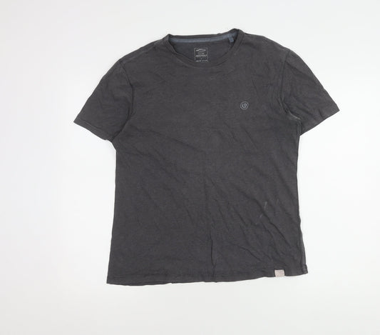 FatFace Men's Grey Cotton T-Shirt S, Casual Short Sleeve