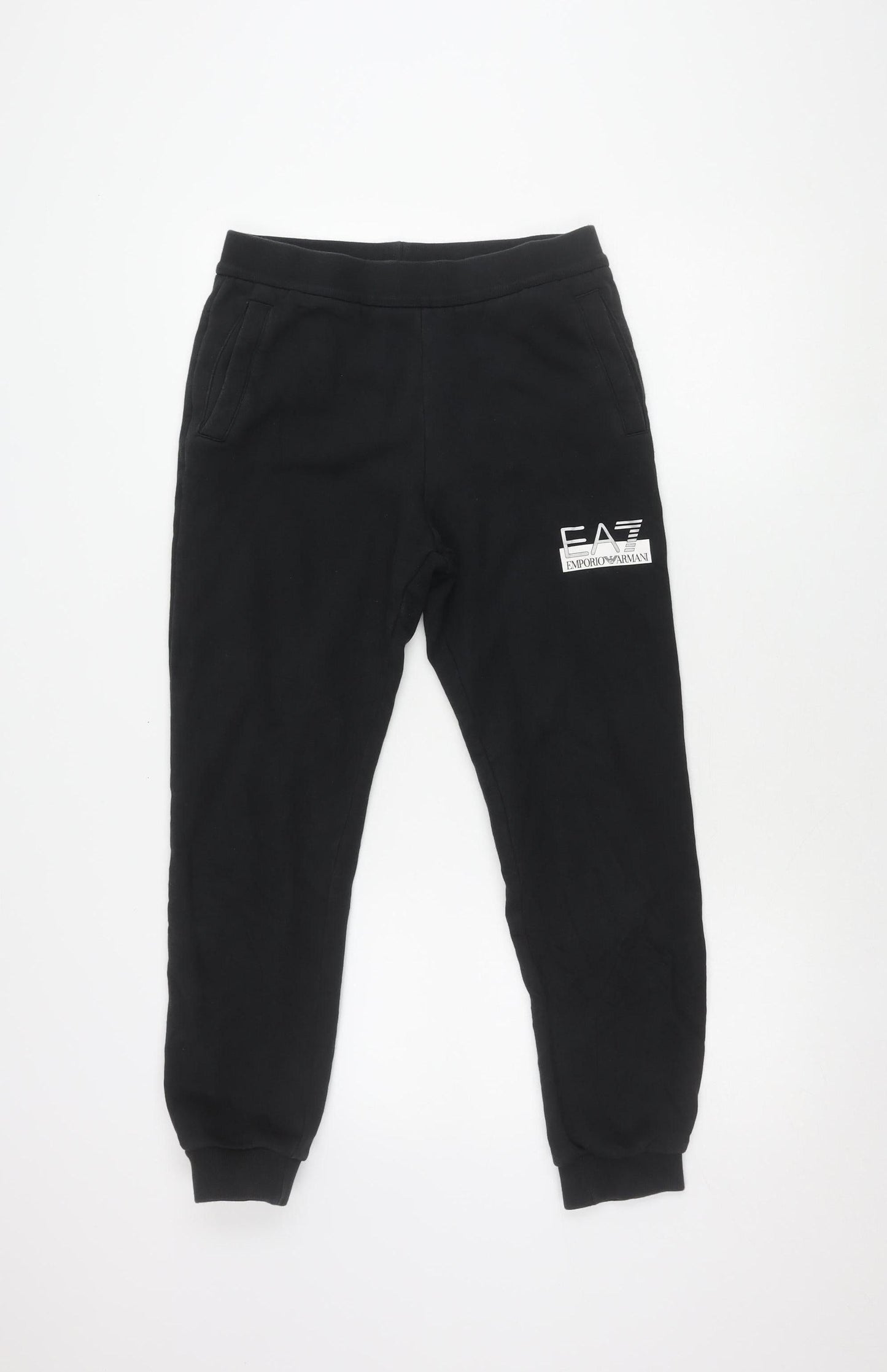 Emporio Armani Unisex Black Jogger Trousers M