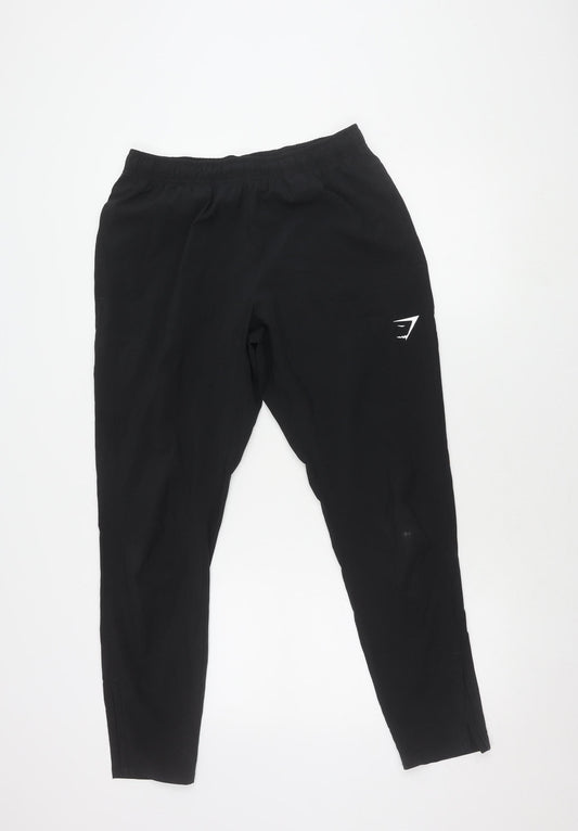 Gymshark Men's Black Jogger Trousers, Size S