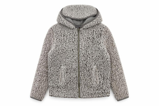 Peter Storm Grey Girls Flecked Hooded Parka Jacket 9-10Y