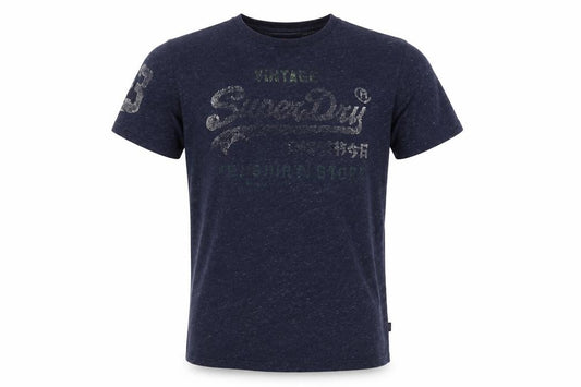 Mens UK Size L Superdry Blue  Cotton Blend T-Shirt