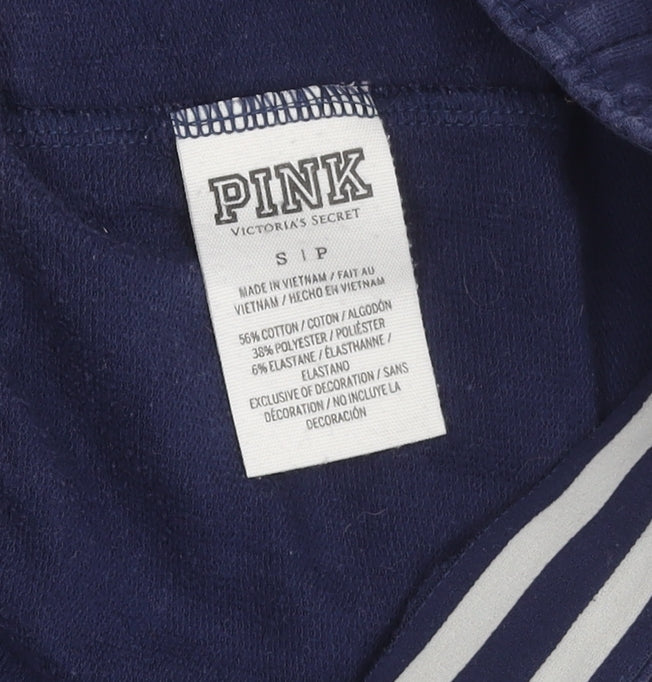 PINK Women's Blue Jogger Trousers, S, Elastic Waist