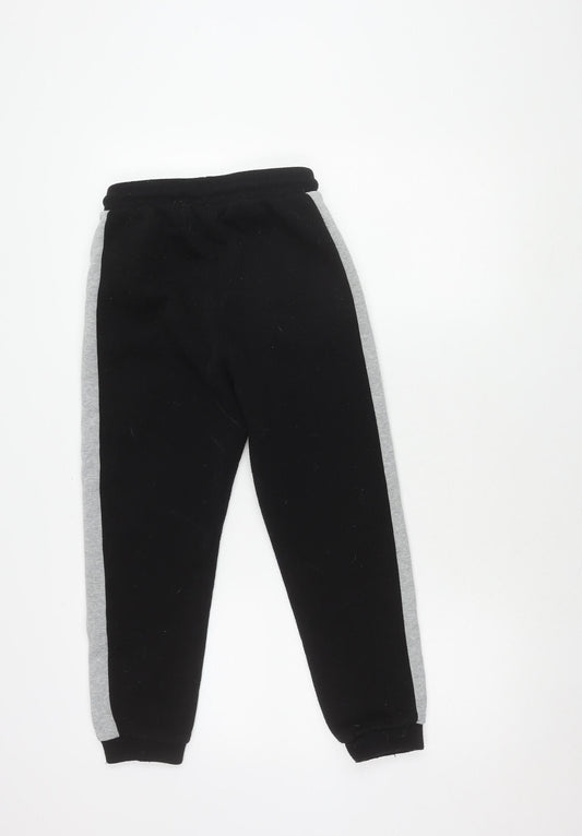 Slazenger Boys Black Joggers 11-12 Years Colourblock