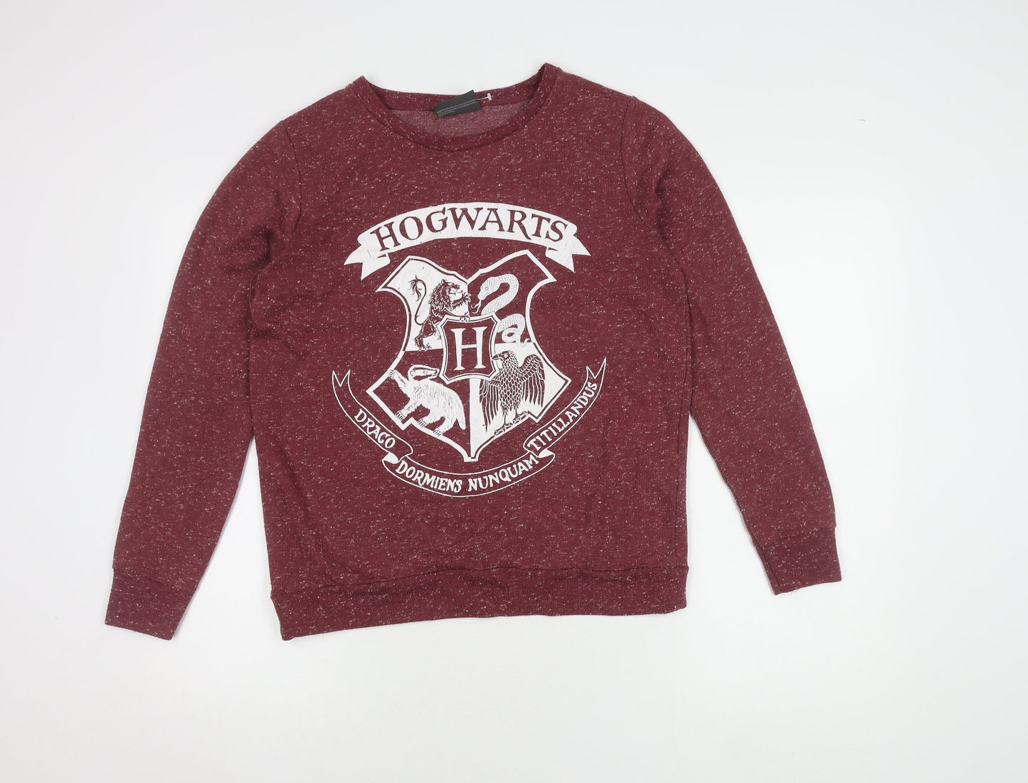 Harry Potter Women's Red Hogwarts Sweatshirt Size 12
