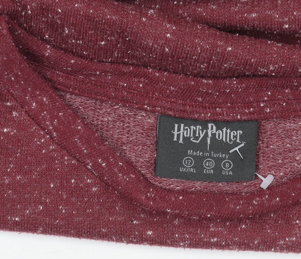 Harry Potter Women's Red Hogwarts Sweatshirt Size 12
