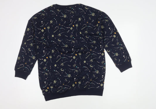 M&S Girls Blue Harry Potter Sweatshirt, 11-12 Years, Embroidered