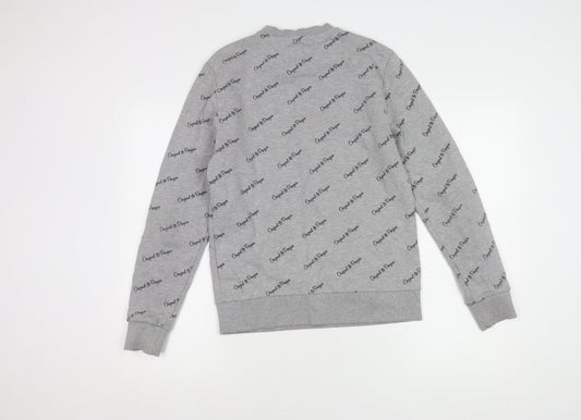 Original Penguin Men's Grey Logo Sweater Medium Pullover