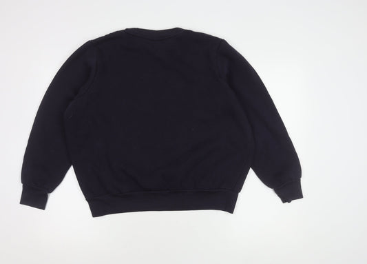Slazenger Boys Black Sweatshirt M with Logo Accent