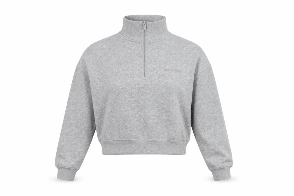 Womens UK 10 Regular Jack Wills Grey Pullover Sweatshirt
