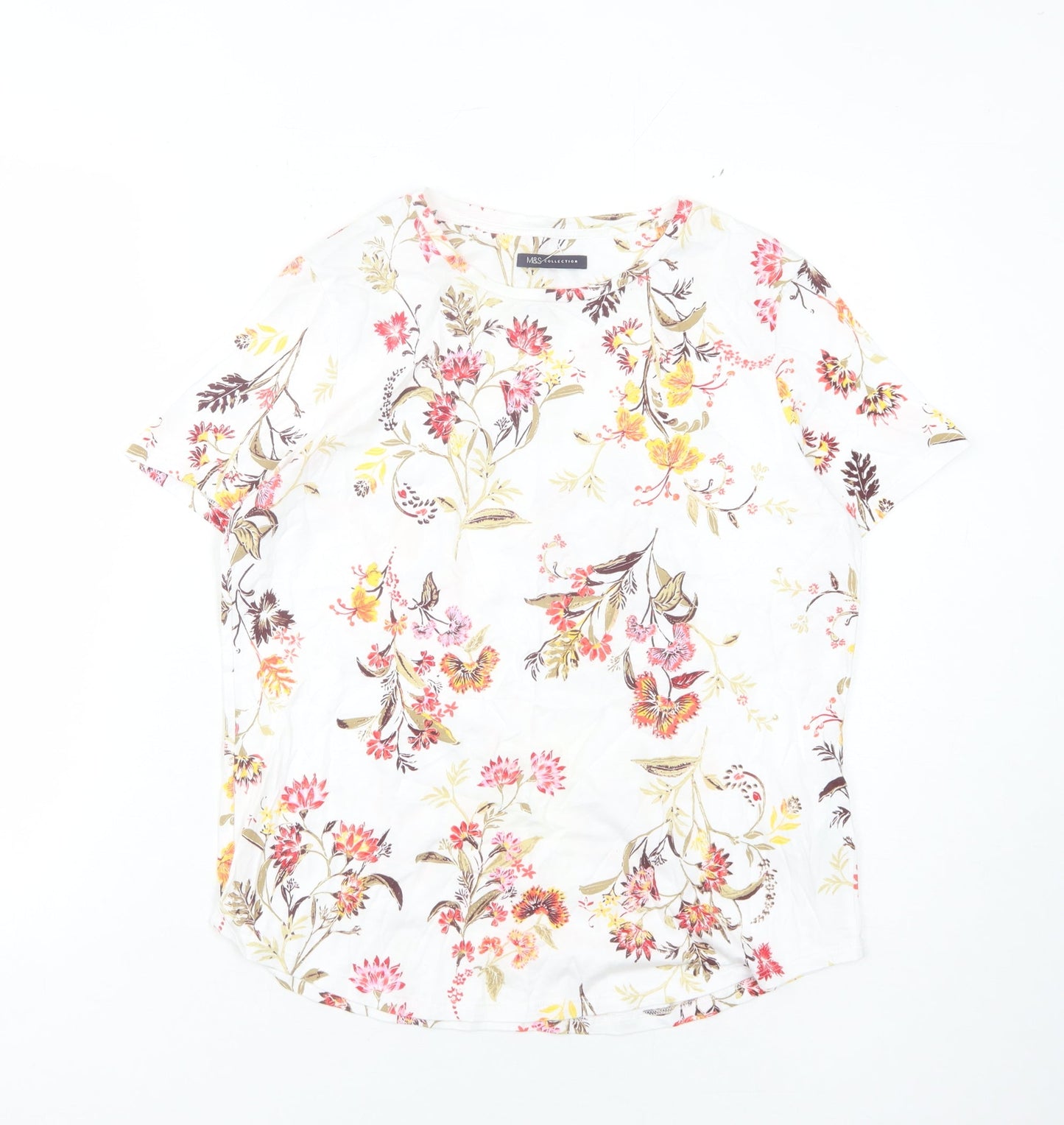 Marks and Spencer Women's Floral T-Shirt Size 12