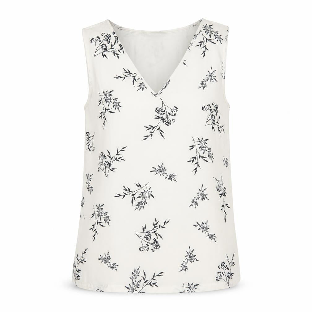 Marks and Spencer Women's Ivory Floral Top Size 8