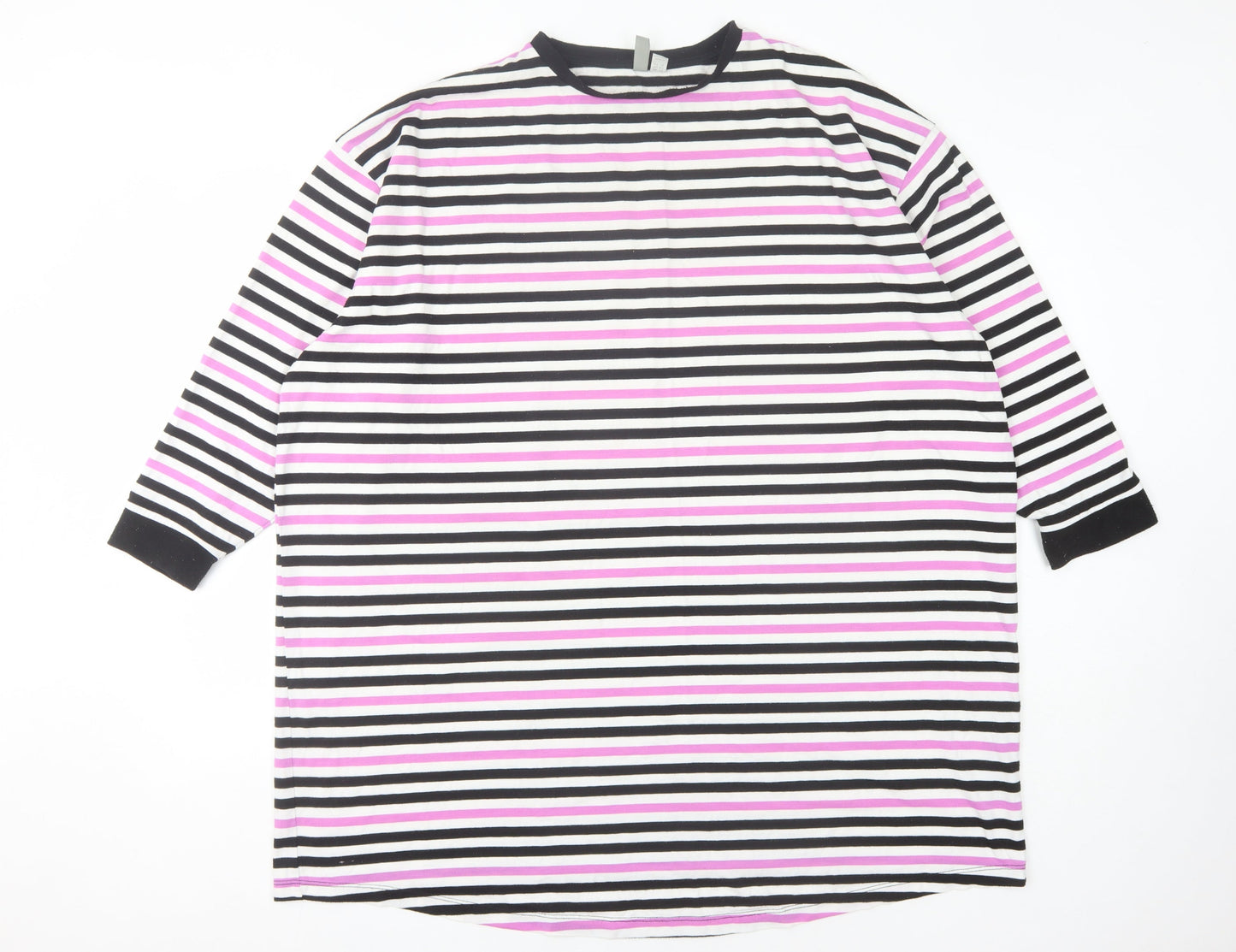 ASOS Women's Striped Ringer T-Shirt, Multicoloured, Size 14