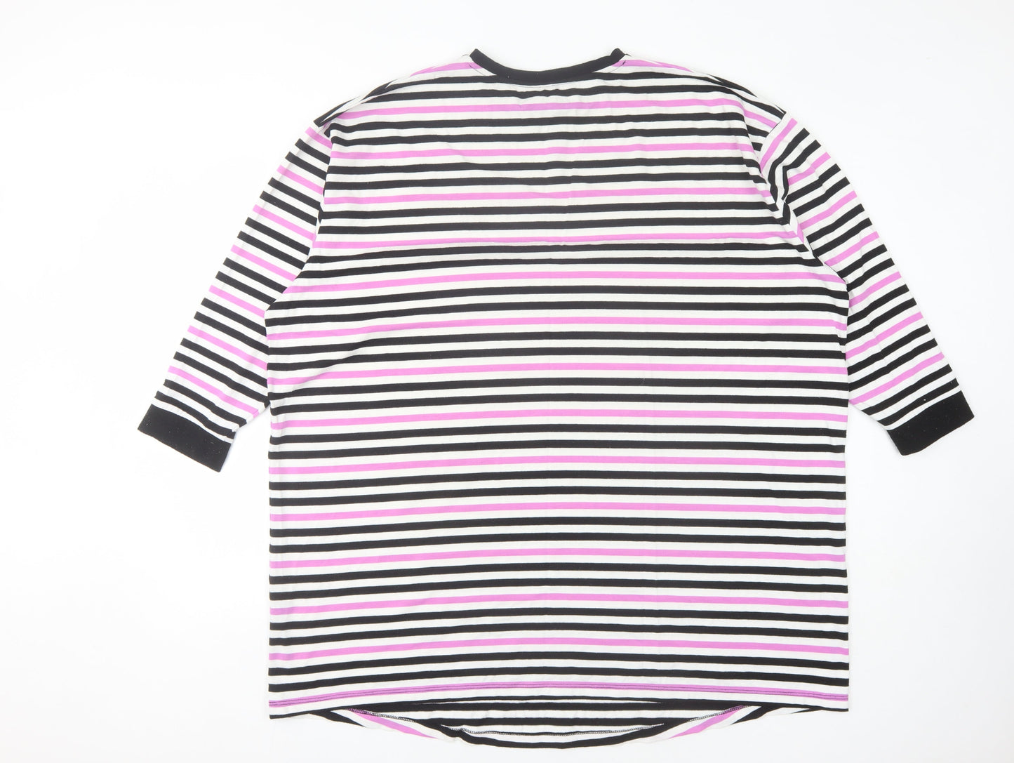ASOS Women's Striped Ringer T-Shirt, Multicoloured, Size 14