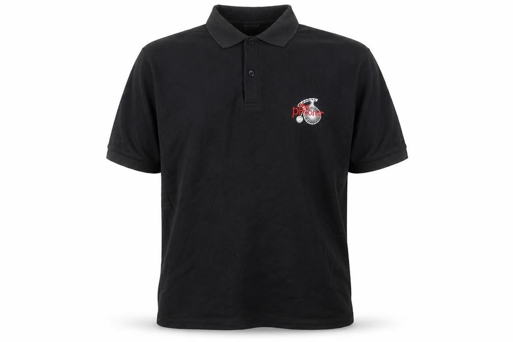 Jerzees Unisex Adults Black Polo XL - The Prisoner Logo