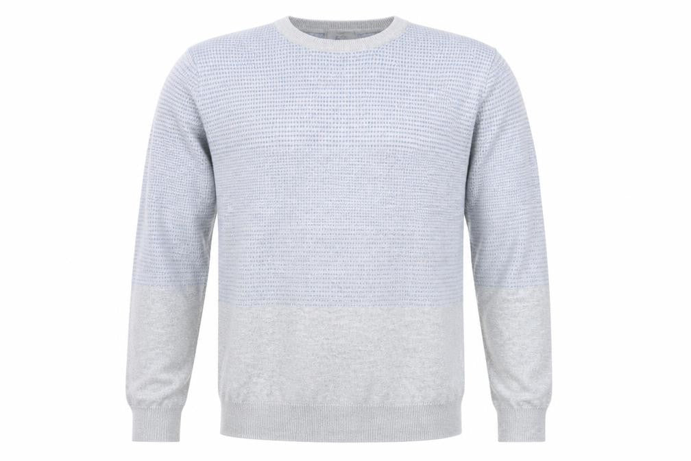 Marks and Spencer Men's Grey L Cotton Pullover Jumper