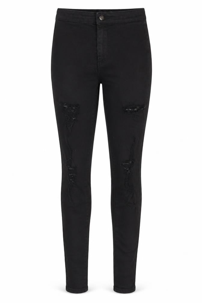 PrettyLittleThing Women's Black Skinny Jeans - Size 6