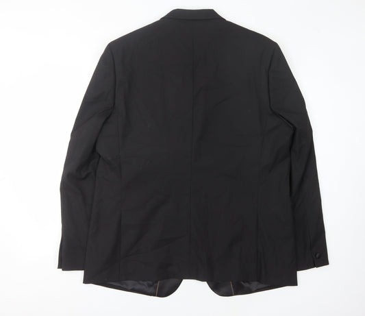 River Island Men's Black Suit Jacket 46R
