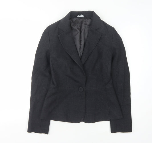 Laura Ashley Women's Black S Classic Wool Blazer