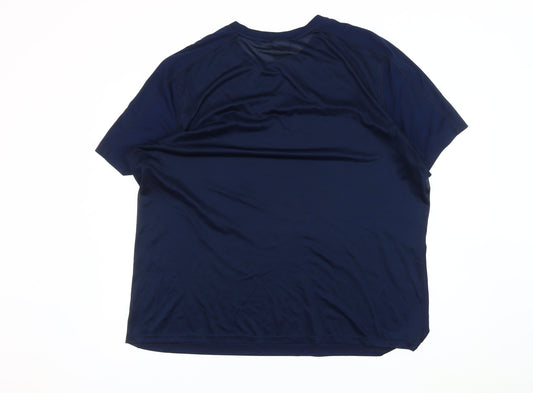 Reebok Men's 2XL Blue Gym T-Shirt with Logo