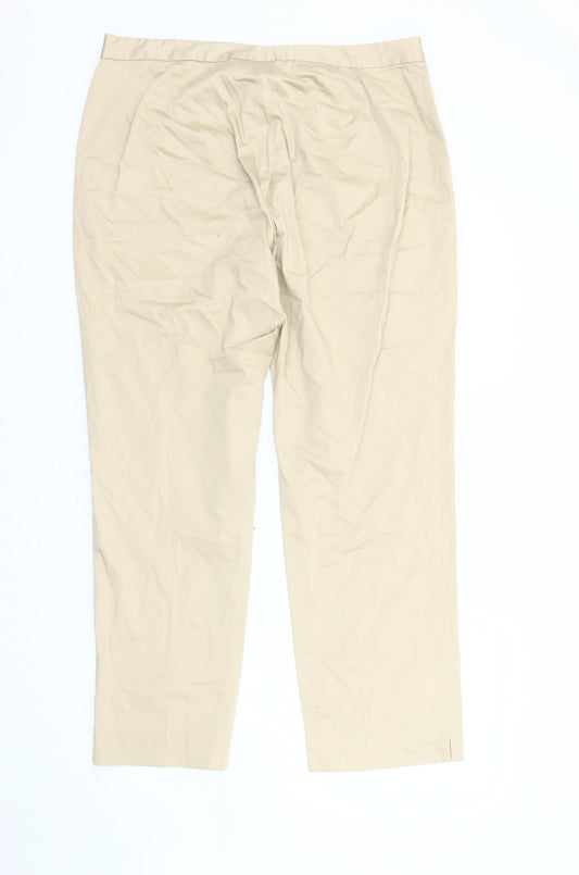Lauren Ralph Lauren Women's Beige Trousers Size 12