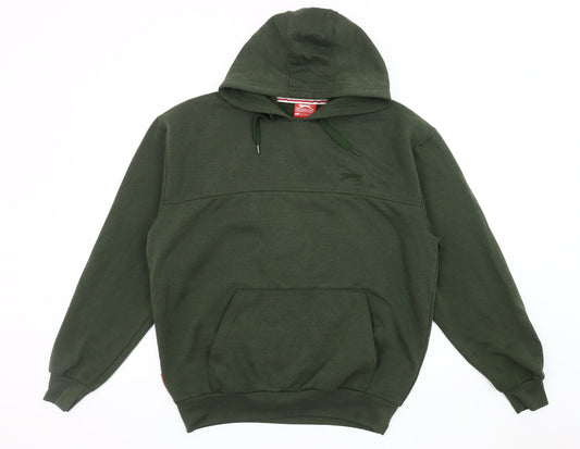 Slazenger Men's Green Pullover Hoodie, L, Sportswear