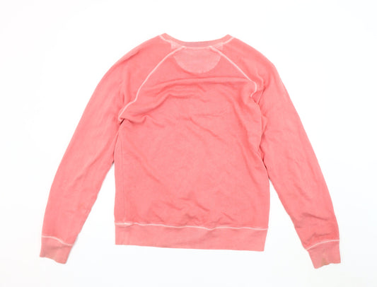Gant Men's Pink Pullover Sweatshirt L Cotton Crew