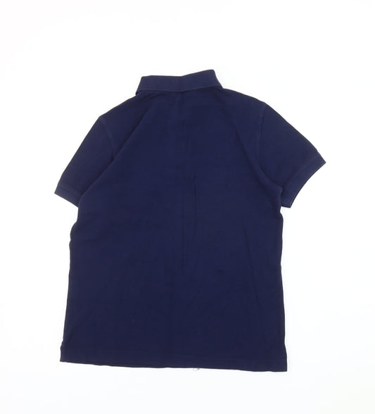 Benetton Boys Blue Polo Shirt 2XL Casual Basic