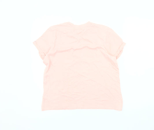 U.S. Polo Assn. Women's Pink Cotton T-Shirt Size 12