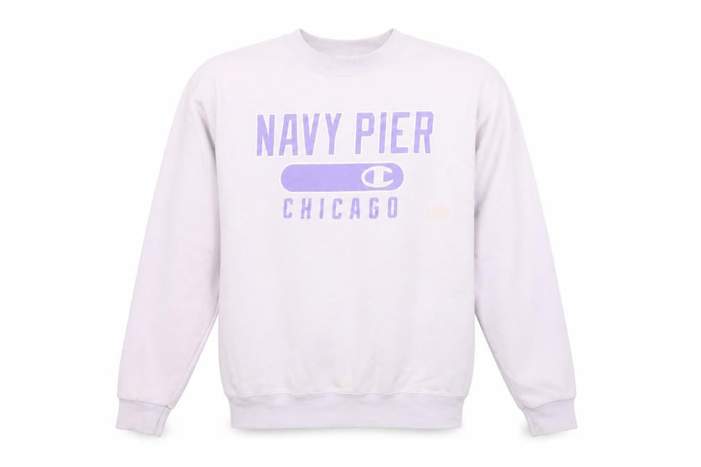 Mens UK M Regular Champion Purple Pullover Sweatshirt
