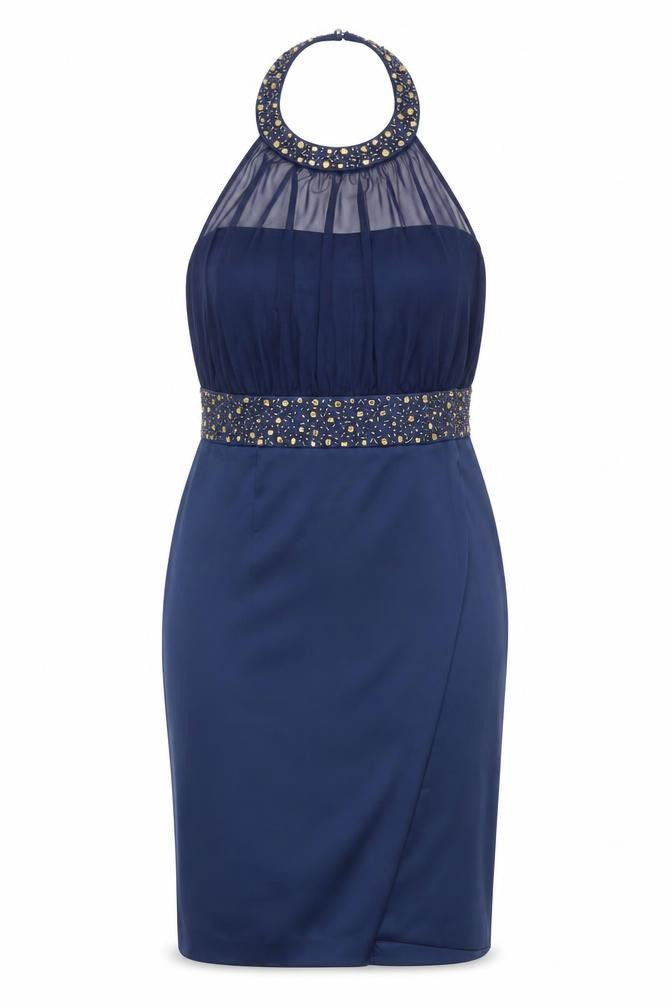 Teatro Women's Blue Bodycon Dress Size 16