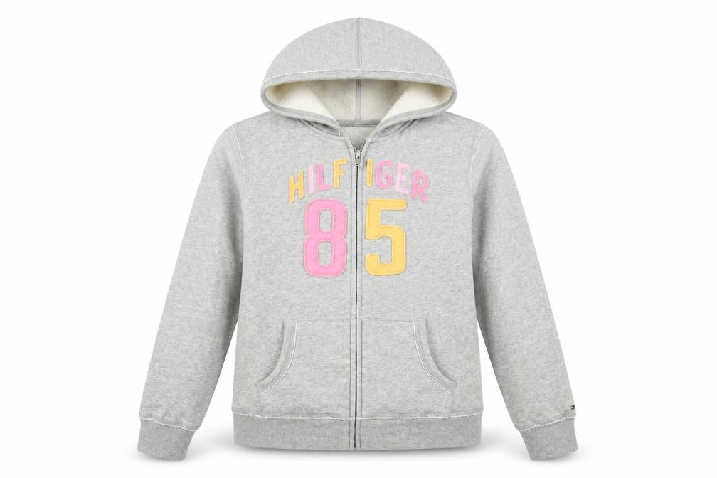 Teenss UK Size XL Regular Tommy Hilfiger Grey Cotton Blend Jacket