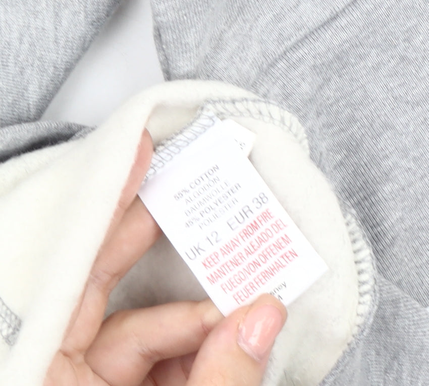 Disney Women's Grey Minnie Mouse Hoodie, Size 12