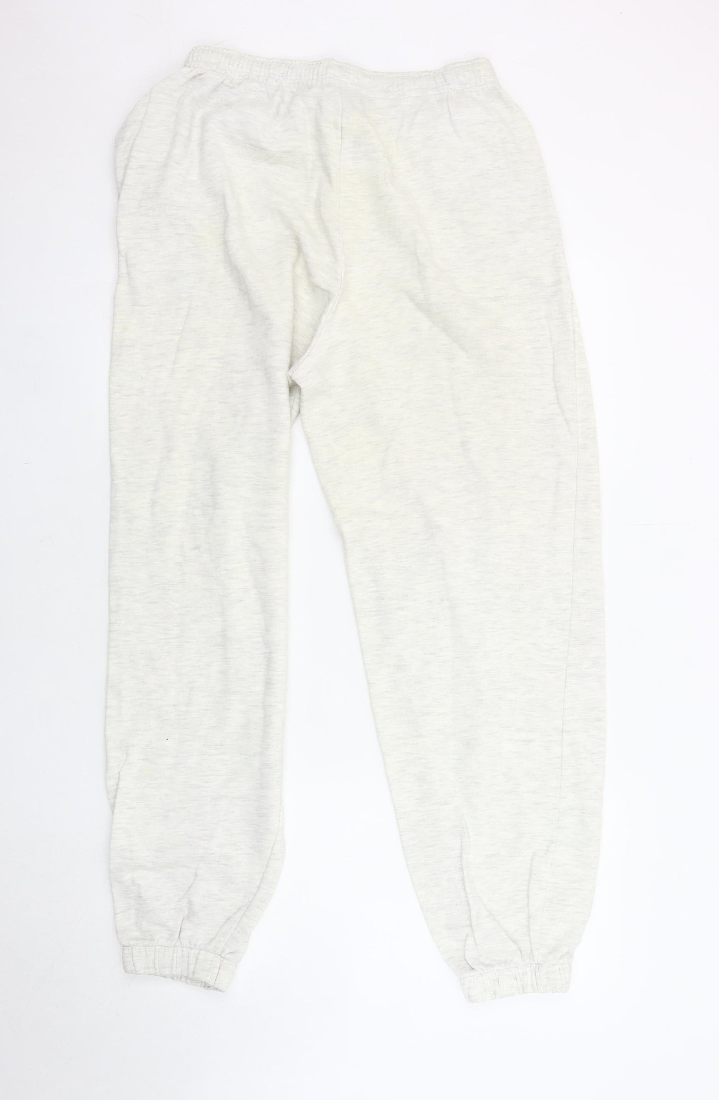 Puma Men's White Sweatpants M - Elastic Waist, Pockets