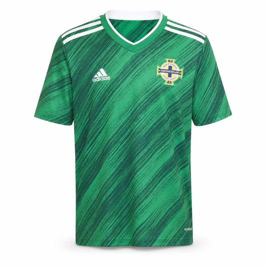 Boys' Green Adidas Football T-Shirt, Size S, Jersey Style