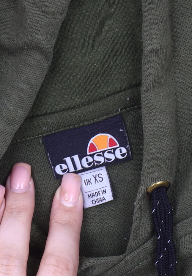 Ellesse Men's Green XS Pullover Hoodie with Logo