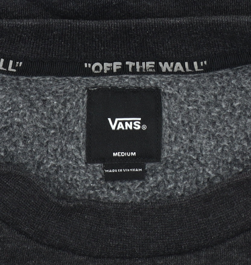 Vans Men's Black Graphic Fleece Sweatshirt M