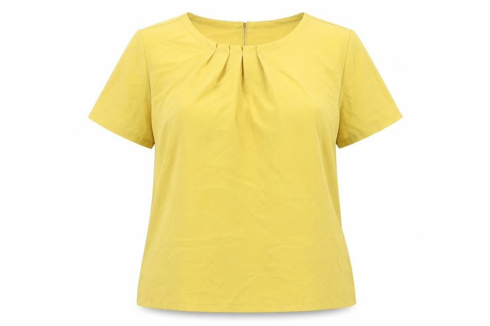 Marks and Spencer Women's Yellow Basic Top Size 14