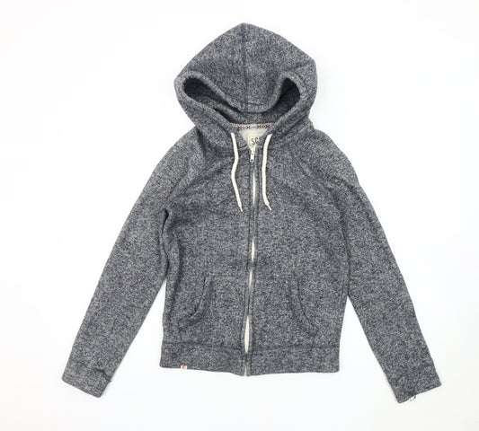 SoulCal & Co Women's Grey Hooded Jacket Size 6