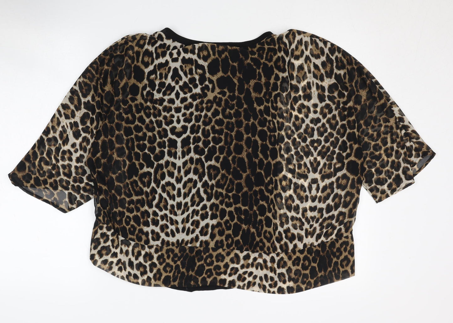 Zara Women's Animal Print Kimono Blouse XS
