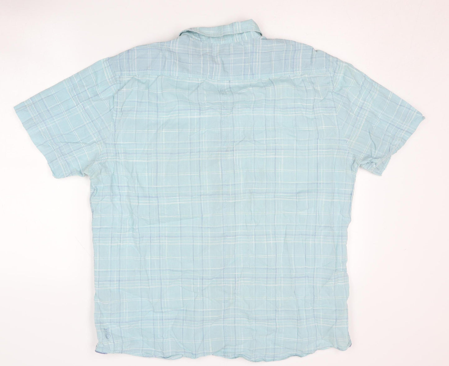 White Stuff Men's Blue XL Classic Fit Check Shirt