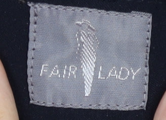 Fair Lady Women's Black Straight Trousers Size 16