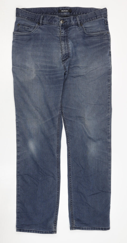 Rohan Men's Blue Straight Jeans Size 36R