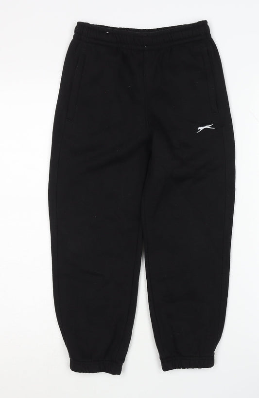 Slazenger Boys Black Jogger Trousers 7-8 Years