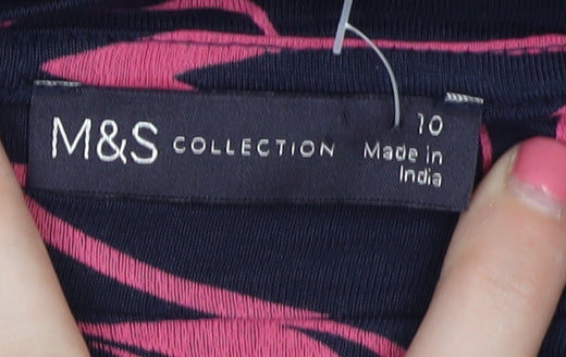 Marks and Spencer Women's Floral Top Multicoloured Size 10
