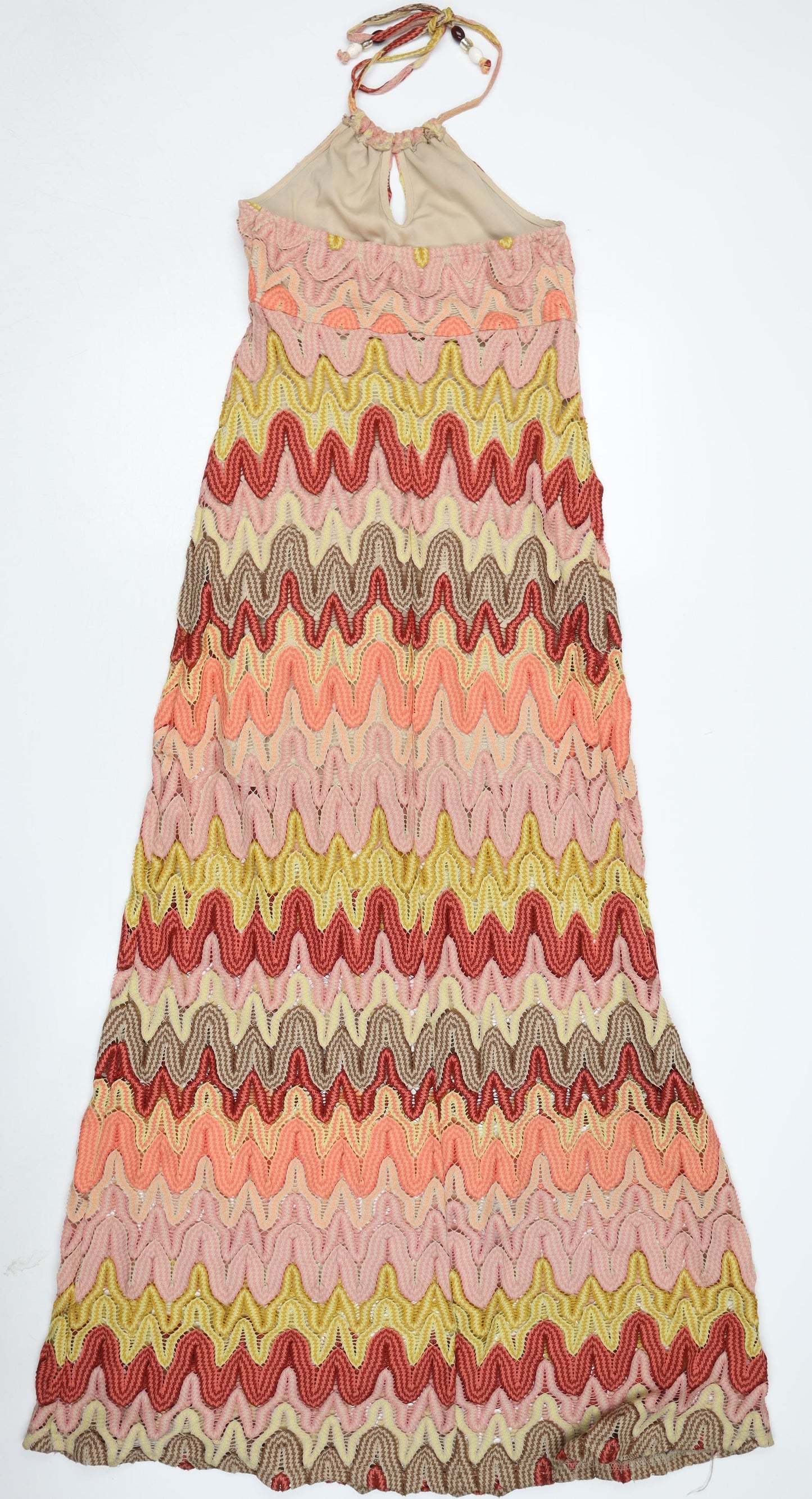 River Island Multicoloured Halter Dress - Size 8 Teens