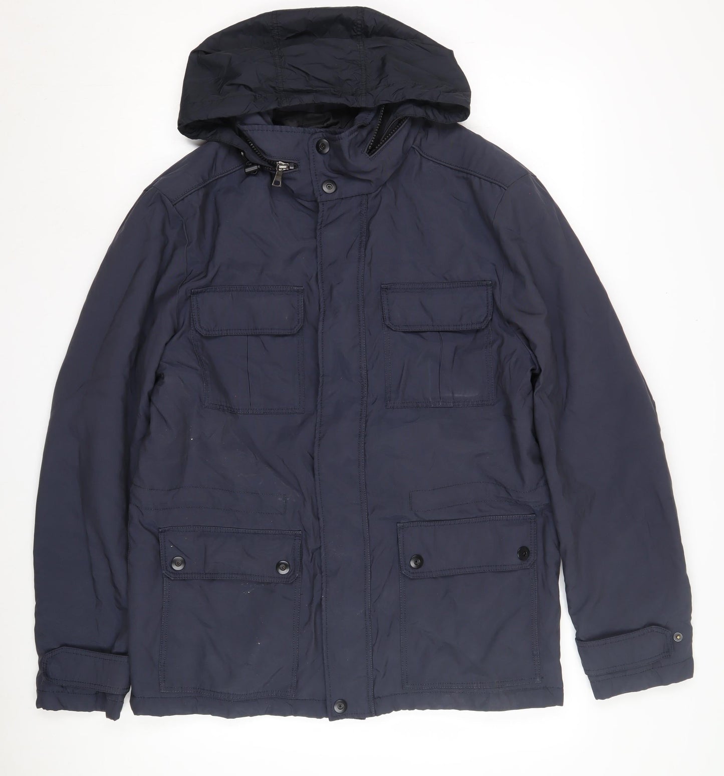 Marks and Spencer Men's Blue Parka Jacket M