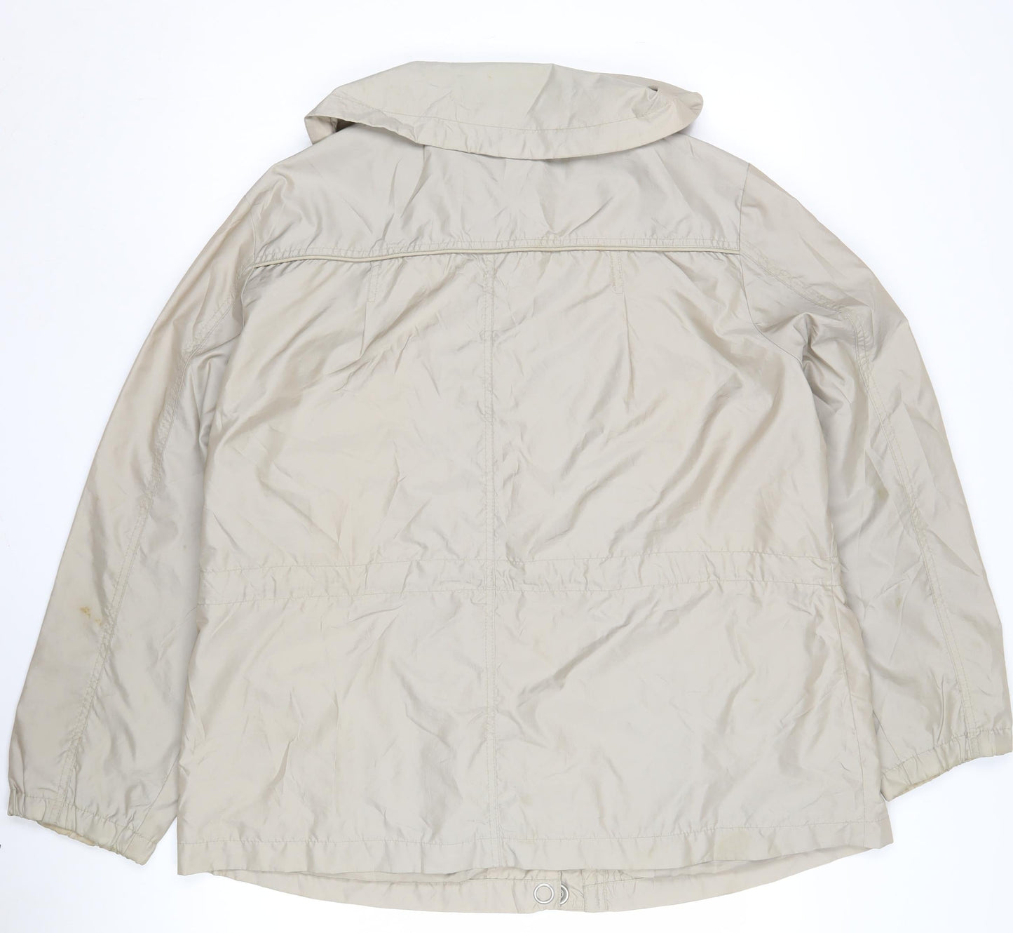 Debenhams Women's Beige Hooded Mid-Length Jacket