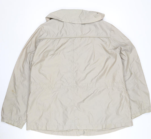 Debenhams Women's Beige Hooded Mid-Length Jacket