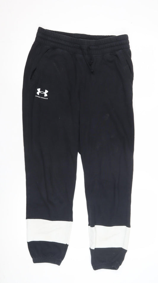Under Armour Boys Black Jogger Trousers M - Activewear